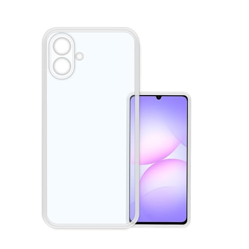 Image of Back Cover for Samsung Galaxy M17e 5G | F70e 5G | M07 | F07 | A07 | A07 5G, (Silicone Clear Case with Camera Protection | Soft and Flexible | Ultra Clear Slim Back Cover | Transparent)