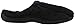 isotoner Men's Microterry Ergo Hoodback Slipper, Black, Large