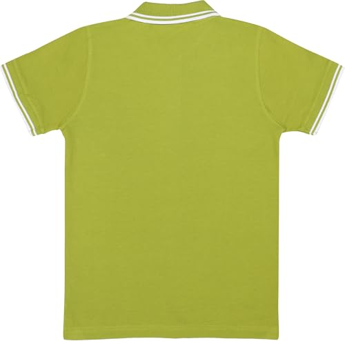 Image of Cotton Polo T-Shirt for Kids Boys Girls Half Sleeve, Regular Fit Tees for Boys Collared Casual Tshirts | Soft & Breathable Biowash Fabric | Half Sleeve