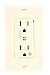 Leviton T8280-T 15 Amp, 125 Volt, Hospital Ground, Self Grounding, Decora Plus Duplex Surge Suppressor Receptacle, Tamper-Resistant, Straight Blade, Light Almond