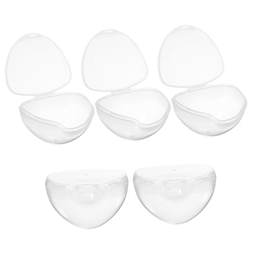 ERINGOGO 5pcs Pacifier Storage Box Portable Secure Case for Clips Baby Pacifiers