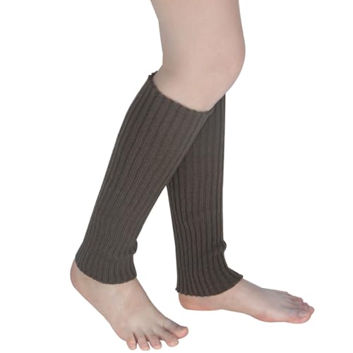 Image of FZBNSRKO Women Girls 80s Knit Leg Warmers Ribbed Long Leg Warmers for Party Sports Accessories