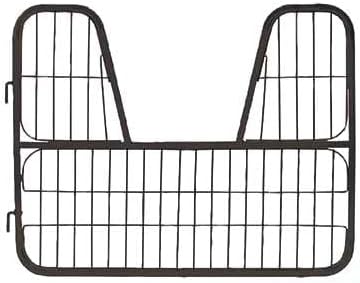 Country Pride Small Metal Stall Gate with Yoke, Powder-Coated Steel, 52x42 Inches, 3-Rod Inside Screen, Hinge and Mounting Brackets Included, Black or Chrome Finish (Black)