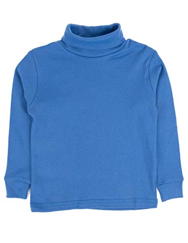 Image of Leveret Girls Boys & Toddler Solid Turtleneck 100% Cotton Kids Shirt (2 Toddler-14 Years) Variety of Colors