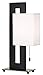 Floating Square Modern Accent Table Lamp Black Metal Rectangular White Box Shade for Living Room Family Bedroom Bedside - 360 Lighting