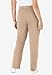 Woman Within Plus Size Petite Sport Knit Straight-Leg Pull-On Pants - M, New Khaki
