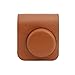 Tracolla regolabile Retro PU pelle fotocamera borsa per Instax Mini41 con chiusura magnetica e tasca posteriore per foto, Come da immagine, marrone immagine
