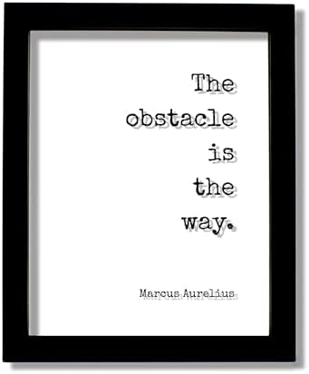 Marcus Aurelius - The obstacle is the way - Floating Quote - Hard Work Motivation Success Business Progress Inspiration Workout Exercise Achievement Victory Prosperity image 4