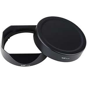 Haoge LH-X33B Gegenlichtblende mit Metallkappe