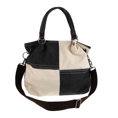 Sac toile pour femme Healvian fourre-tout à fermeture éclair chic