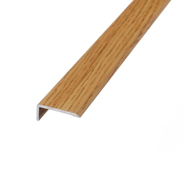 eXtreme Self Adhesive Stair Nosing Strip | 4ft Corner Guard Edge Protector for Laminate, Tile, Metal, and Wood Stairs | Sturdy, Attractive, and Non-Slip Staircase Threshold Strip - Old Oak