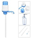 Dispensador de agua Universal Manual para Garrafas/Botellones/Barriles Compatible con Garrafas de 2L/5L/6L/8L/10L/12L, dispensador de agua embotellada, Bomba portátil de presión de la mano,