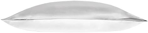 Jasmine Silk 100% Pure Mulberry Silk 19 Momme Charmeuse Silk Pillowcase With Cotton underside for Hair and Skin 1pc 50 x 75 cm Hypoallergenic Envelope Closure (Ivory)