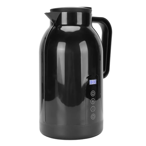 Pava eléctrica portátil 1300ml acero inoxidable viaje auto