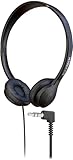Bulktech 1 Pack Wired On-Ear Leather Headphones with 3.5mm Connector, Black