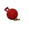 Jolly pets tug n toss heavy duty dog toy ball with handle 4 inchespetite red  urban country home decor