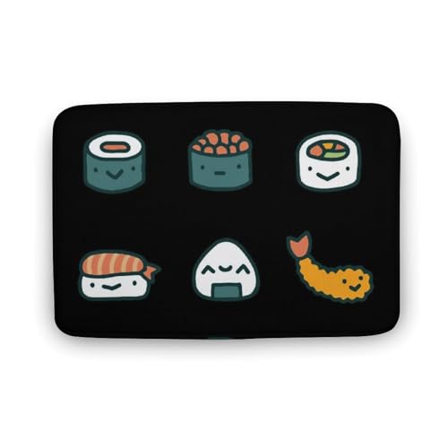 玄関マット室内 日本料理 和風 美味しい食物 泥落としマット 滑り止め 40x60cm 大判 カーペット 耐摩耗性 吸水 ドアマット バスマット ふわふわ 柔らか 洗える 抗菌防臭 足拭きマット 廊下 洗面所 掃除 ラグマット オールシーズン適用 水洗い