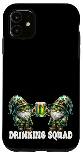 Coque pour iPhone 11 Funny Beer Gnome Couple For St Patricks Day Drinking Squad