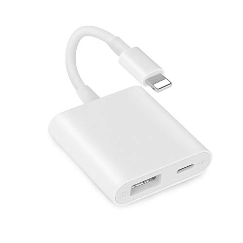 USB Camera Adapter for iPhone, USB 3.0 OTG Adapter with Charging Port Compatible with iPhone 11,X,8,7,6,iPad,Support Digital Camera,USB Flash Driver, MIDI Keyboard,Support iOS 9.2-13+,Up to 500mAh