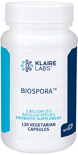 Klaire Labs Biospora Probiotic - Soil-Based (SBO) & Shelf-Stable 2 Billion CFU Bacillus