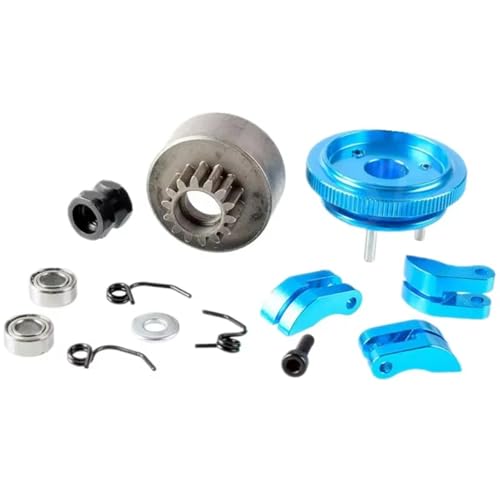 Image of Compatible With HSP 81020 1/8 RC Car Upgrade Parts Alloy Bell Gear Flywheel 14T Clutch Shoe For Spring Bearing Set 83013 Accessories
