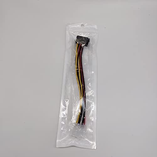 zhensheng Cavi di alimentazione da Molex a SATA, LP4 Molex 4 Pin a 2 teste SATA 15 Pin Power Splitter Cable, cavo adattatore unità di alimentazione PC per alimentare HDD SSD DVD - RW Hard Drive