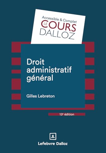 livre Droit administratif général. 13e éd.