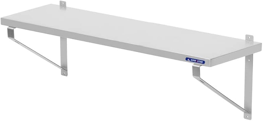 Amazon|業務用 ステンレス 平棚 幅900mm 奥行 305mm PRO-WSF90 吊棚 Amazon|業務用 ステンレス 平棚 幅900mm 奥行 305mm PRO-WSF90 吊棚