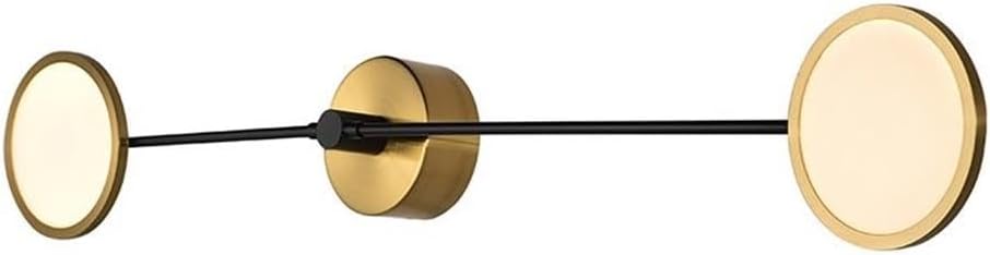 VONN Lighting Torino VAW1192AB 39" Integrated LED ETL Certified Wall Sconce Light with Rotating LED Circular Disks in Antique Brass