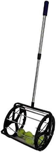 Tennis Ball Hopper for Tennis Coaches and Players, Schools and Clubs, Tennis Court Equipment/Accessory (55 Balls Capacity Wheel Roll-Over)