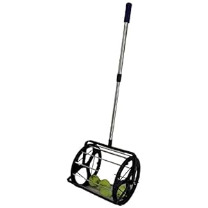 Tennis Ball Hopper for Tennis Coaches and Players, Schools and Clubs, Tennis Court Equipment/Accessory (55 Balls Capacity Wheel Roll-Over)