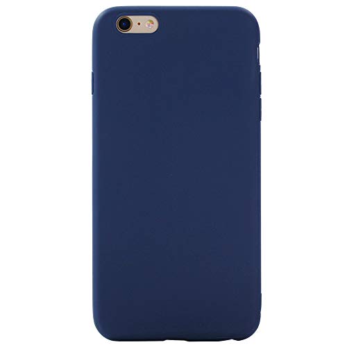 MOTIVE LIFE Coque en TPU Mat Couleur Bonbon pour iPhone 7 Plus,Accompagné d'un Protecteur D'écran Gratuit,Housses de Protection 360° pour iphone 7 Plus Bleu Cover