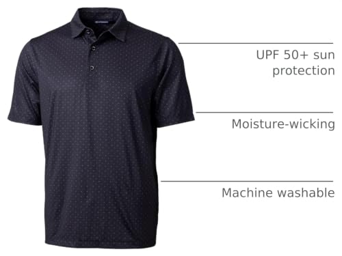 Polo para hombre Cutter & Buck modelo Pike con estampado Double Dot miniatura 5
