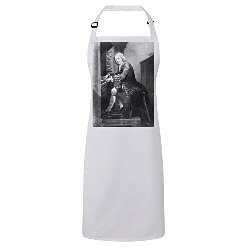 Tablier cuisine blanc Bach idéal pour préparer vos recettes en musique chaque jour