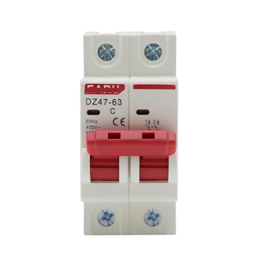Disyuntor bipolar DZ47 de 400V con alta capacidad de ruptura de 6KA