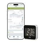 Eve Weather (Matter) – Station météo connectée avec température, taux d'humidité, tendance météo, IPX4 résistance à l'eau, Accès par commande vocale avec Google/Alexa/Siri, Nécessite un concentrateur