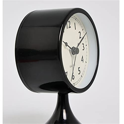 Ljmxg Iron Art Small Alarm Clock Silent Desk Clock Desktop Glow Pointer Quartz Watch (Color : D, Size : 1) #TOP4