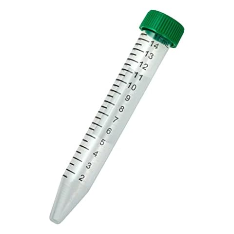 Celltreat 229412 Polypropylene Centrifuge Tube, Sterile, 15mL Volume, Foam Rack (Case of 300) Cover