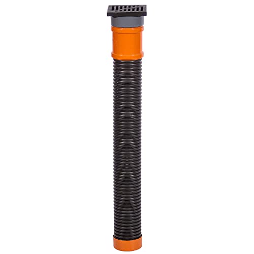 SPEEDPLANT Sickerschacht Regenwasser 110 mm x Länge 1m - Drainagerohr Hofablauf Bodenablauf 15 x 11 cm - Kunststoff Terrasse Regensinkkasten - Drainage Versickerungsschacht Laubschutz