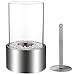 Regal Flame Eden Ventless Tabletop Portable Bio Ethanol Fireplace in Stainless Steel