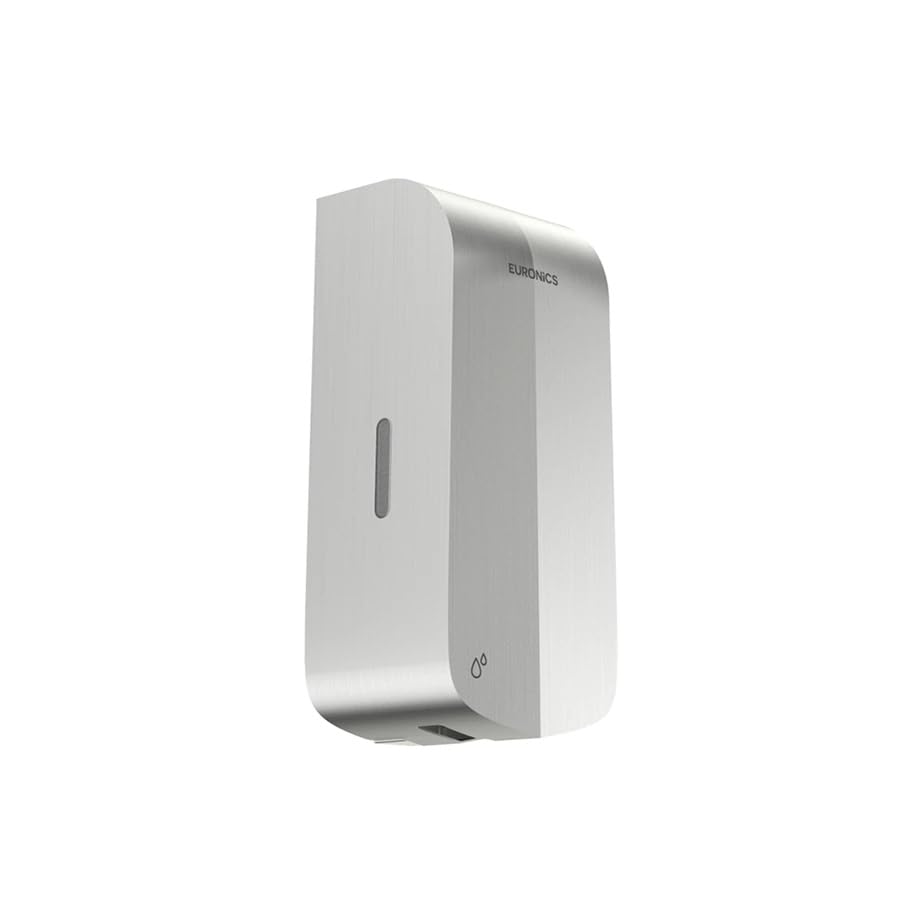 Image of Euronics Tierra Automatic Soap Dispenser | 1100ml Touchless Liquid Dispenser | Infrared Sensor | SS 304 Wall Mounted | Battery Operated | Commercial Washrooms | ISI & BIS Certified