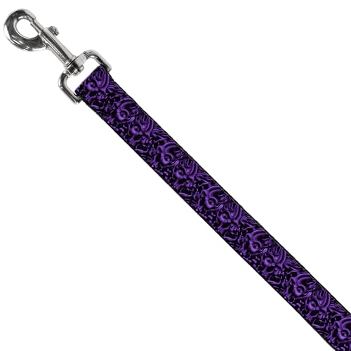 Laisse crânes Buckle Down large de 3,8 cm avec fermeture solide