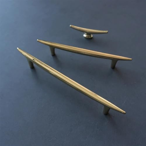 FRPKPNOX ヨーロピアンラグジュアリーモダン食器棚ハンドル ミニマリストキャビネットプル引き出し クローゼット流線ハンドル 家具ハンドル 1個(カラー:96mm 6pc)