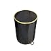 PYAIXF Okrągły kosz z pedałami, 13 l, kuchenny pojemnik, wyjmowana beczka wewnętrzna, łatwe czyszczenie, kosz na odpady / recykling, kuchenny kosz do sypialni, kuchni, 3 rozmiary, czarny, 6L, 22 x 25 cm