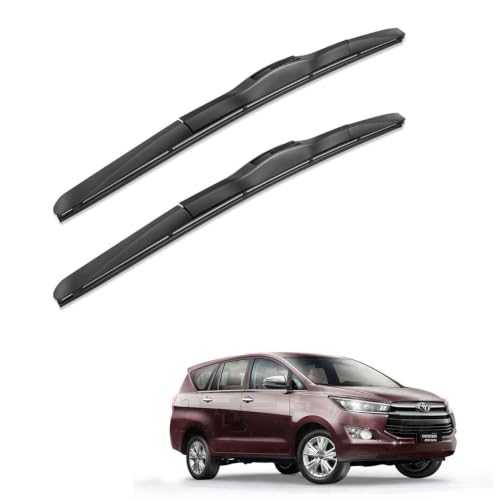 Image of Oshotto Frameless (O.E.M Type) Wiper Blades Compatible with Toyota Innova Crysta (26 inch / 16 inch)