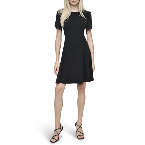 Image of DKNY Women's Tulip Sleeve Fit & Flare Mini Dress