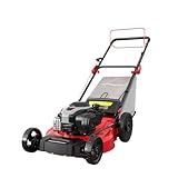 PowerSmart 21-Inch 3-in-1 Gas Self-Propelled Lawn Mower,140CC OHV Engine,Bagging/Mulching/Rear Discharging, 6 Cutting Heights, Durable Steel Deck, Rear-Wheel Drive, for Garden, Yard