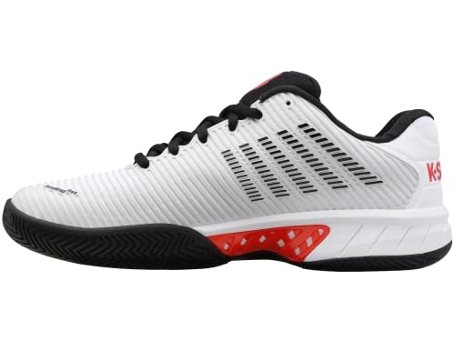 Image of K-Swiss Men's Hypercourt Express 2 Tennis Shoe, Barely Blue /Black /Poppy Red, 10 M