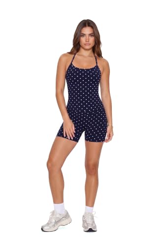 Image of SUUKSESS Women 2 Piece Workout Sets High Waisted Tummy Control Biker Shorts Halter Padded Tank Tops
