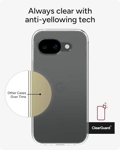 Image of ZAGG Crystal Palace Google Pixel 10a Case - 13ft Drop Protection, Crystal Clear Protective Phone Cover, Graphene Reinforced, Anti-Yellowing Technology, Slim Minimalist Design, Wireless Charging